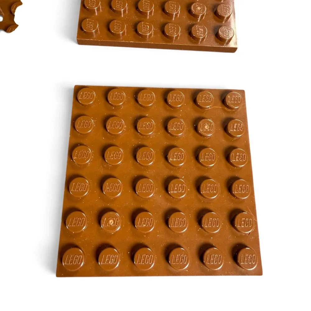 LEGO Mixed Baseplate and Plate Lot Tan Green Brown Yellow Building Foundations